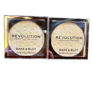 Revolution Bake & Blot - Banana London Set of 2‎ Standard Size New in Box